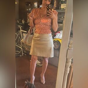 Women's Rust Floral Top